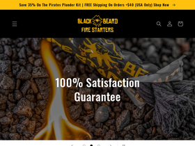 Black Beard Fire Starters website screenshot