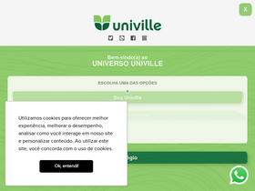 'univille.edu.br' screenshot