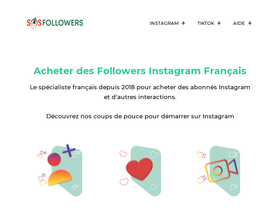 acheter-followers.fr homepage screenshot