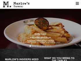 'marlowstavern.com' screenshot