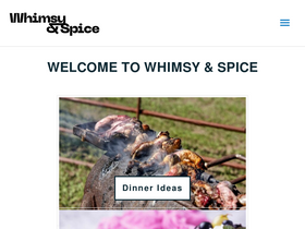 'whimsyandspice.com' screenshot