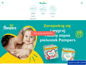 'pampers.pl' screenshot