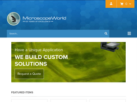 'microscopeworld.com' screenshot
