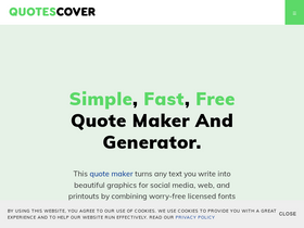 'quotescover.com' screenshot