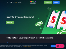 'slotsmillion.com' screenshot