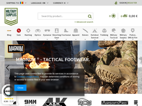 'militarysurplus.ro' screenshot
