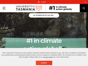'utas.edu.au' screenshot