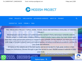 'modishproject.com' screenshot