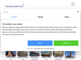'ukcareersfair.com' screenshot