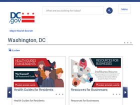 'ota.dc.gov' screenshot