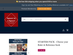 Square in a Square Quilting website screenshot