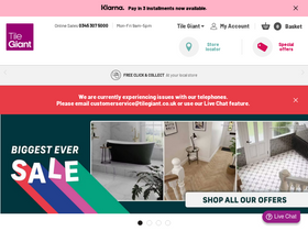 'tilegiant.co.uk' screenshot