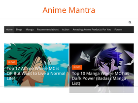 'animemantra.com' screenshot