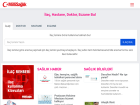 'millisaglik.com' screenshot