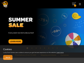 'luckyduckgames.com' screenshot