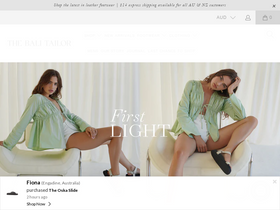 thebalitailor.com homepage screenshot