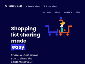 'share-a-cart.com' screenshot