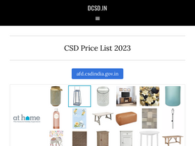 'dcsd.in' screenshot