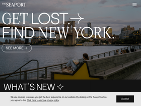 'theseaport.nyc' screenshot