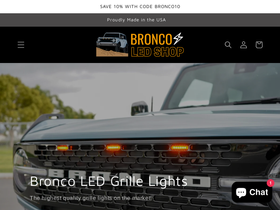 broncoledshop.com homepage screenshot