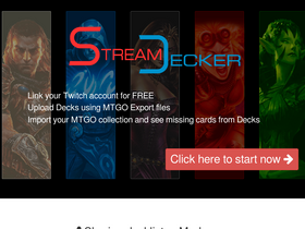 'streamdecker.com' screenshot