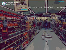 'allergeninside.com' screenshot
