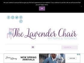 'thelavenderchair.com' screenshot