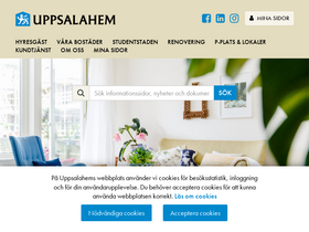 'uppsalahem.se' screenshot