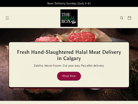 thehalalbox.ca homepage screenshot