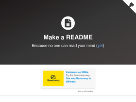 'makeareadme.com' screenshot
