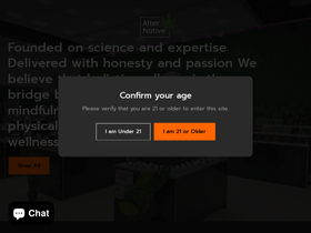 alternativeshoppe.com homepage screenshot