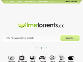 'limetorrentx.cc' screenshot