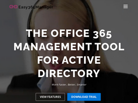 'easy365manager.com' screenshot