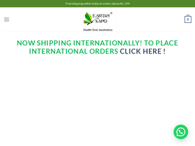 earthysapo.com homepage screenshot