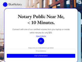'bluenotary.us' screenshot