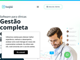 'feegowclinic.com.br' screenshot