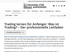 'trading-fuer-anfaenger.de' screenshot