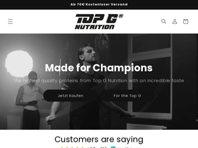 topg-nutrition.com homepage screenshot