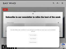 'saywho.fr' screenshot