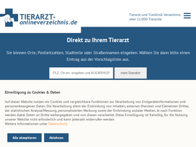 'tierarzt-onlineverzeichnis.de' screenshot