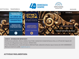 'hcdn.gob.ar' screenshot