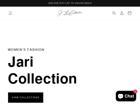 jaricollection.com homepage screenshot