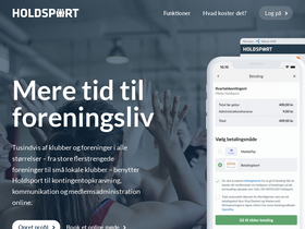 'holdsport.dk' screenshot