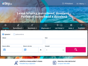 'esky.cz' screenshot