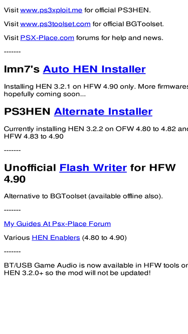 GitHub - ps3addict/alternate: PS3HEN Alternate Installer