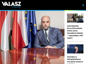 'valaszonline.hu' screenshot