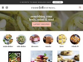 'foodfaithfitness.com' screenshot