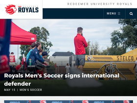 'redeemerroyals.ca' screenshot