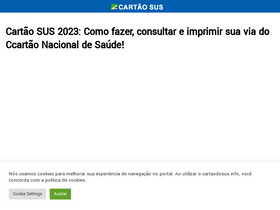 'cartaodosus.info' screenshot