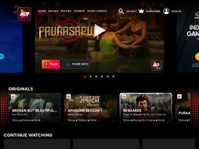 'altbalaji.com' screenshot